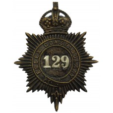 Essex Constabulary Numbered Helmet Plate - King's Crown