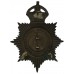 Cambridgeshire Constabulary Black Helmet Plate - King's Crown