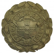 York City Police Wreath Helmet Plate