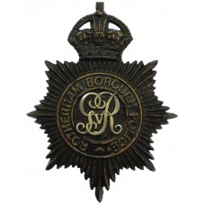 George V Rotherham Borough Police Helmet Plate