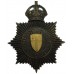 City of London Police Black Star Helmet Plate - King's Crown