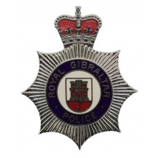 Royal Gibraltar Police Enamelled Cap Badge - Queen's Crown