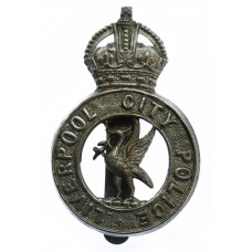 Liverpool City Police Cap Badge - King's Crown