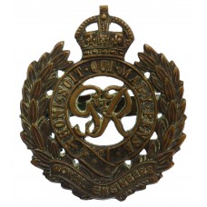 George VI Royal Engineers Officer's Service Dress Cap Badge