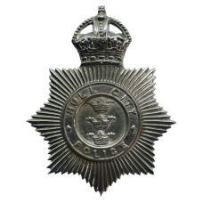 Hull City Police Helmet Plate - King's Crown