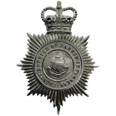 County Borough of Barrow-in-Furness Police Helmet Plate - Queen's Crown