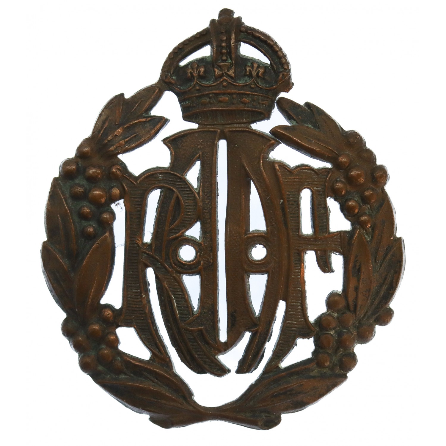 Royal Australian Air Force (R.A.A.F.) Cap Badge - King's Crown