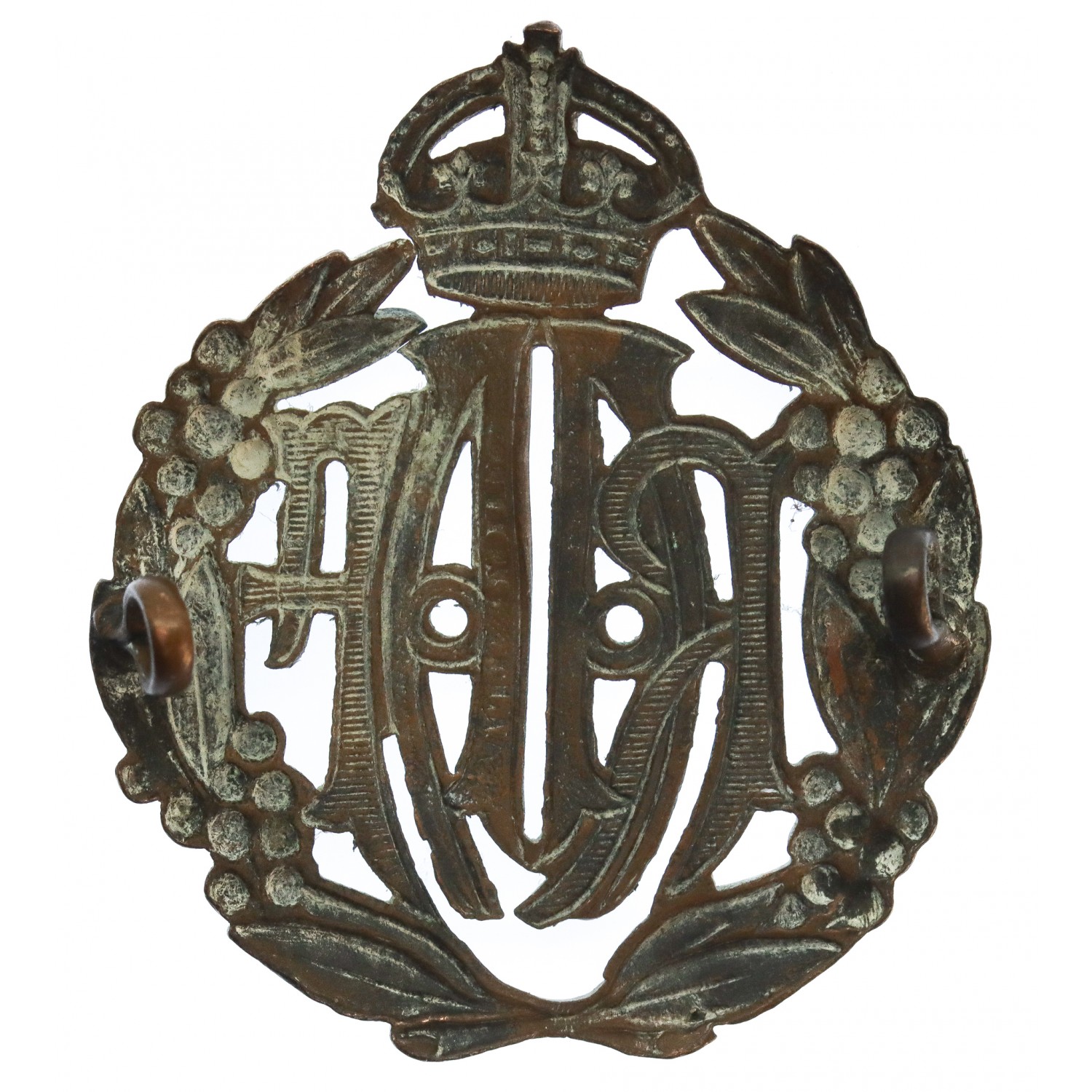 Royal Australian Air Force (R.A.A.F.) Cap Badge - King's Crown