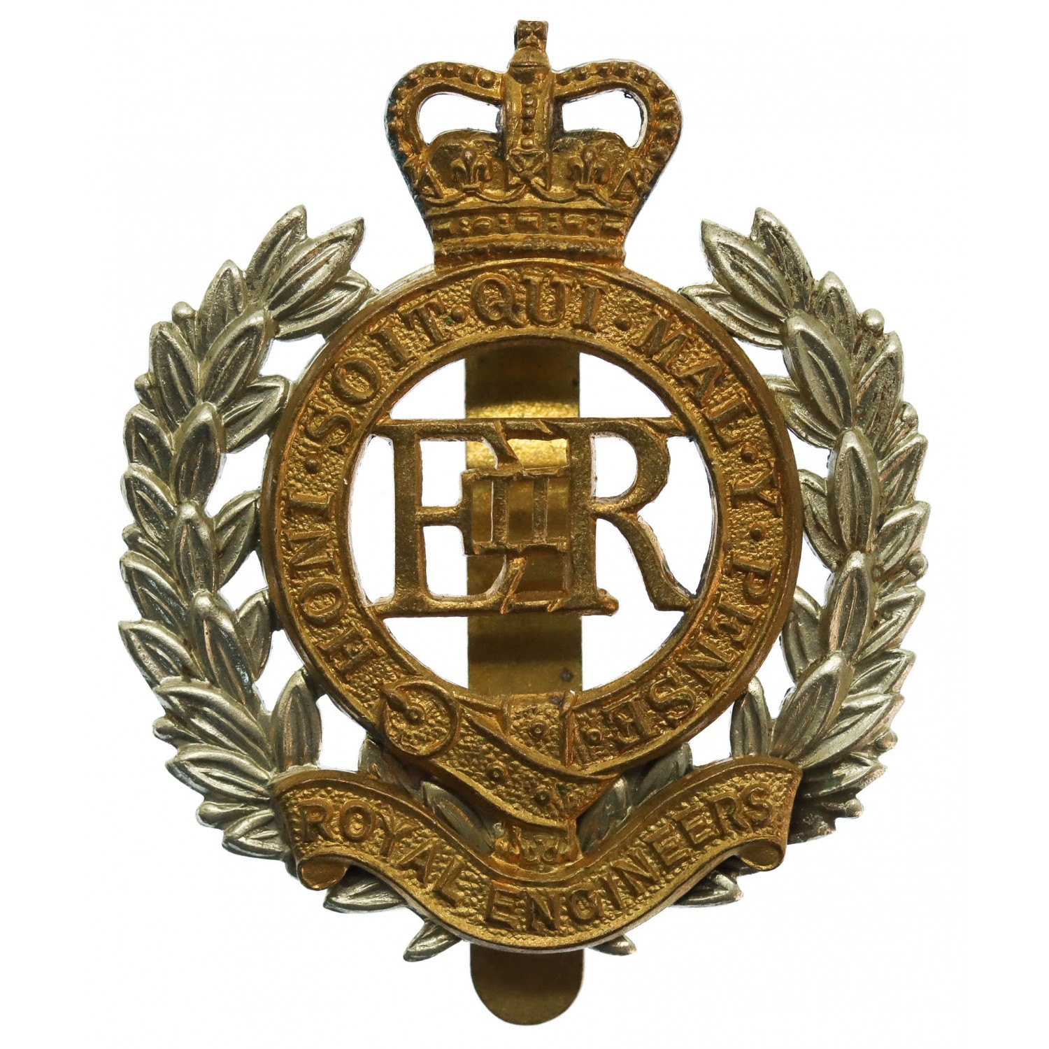 EIIR Royal Engineers Bi-Metal Cap Badge