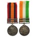 Queen's South Africa (Clasps - Tugela Heights, Relief of Ladysmith) and King's South Africa (Clasps - South Africa 1901, South Africa 1902) Medal Pair - Pte. H.J. Bough, Royal Lancaster Regiment