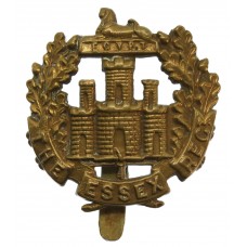 Essex Regiment WW1 All Brass Economy Cap Badge