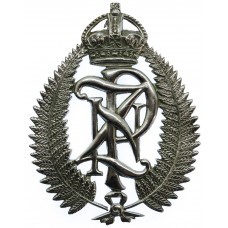 New Zealand Police Helmet Plate - King's Crown