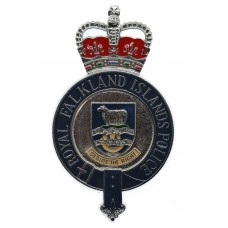 Royal Falkland Islands Police Enamelled Cap Badge - Queen's Crown