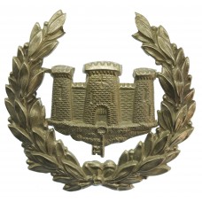 Gibraltar Police Wreath Helmet Plate