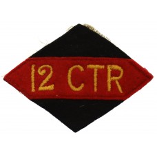 12th Canadian Tank Regiment (12 CTR) Cloth Formation Sign