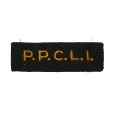 Princess Patricia's Canadian Light Infantry (P.P.C.L.I.) Cloth Shoulder Title