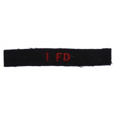 1st Field Regiment Royal Canadian Artillery (1FD) Cloth Shoulder Title
