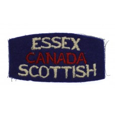 Canadian Essex Scottish (ESSEX/CANADA/SCOTTISH) Cloth Shoulder Title