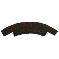 Lord Strathcona's Horse Royal Canadians (LORD STRATHCONA'S HORSE/ROYAL CANADIANS) Cloth Shoulder Title