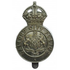 Salford City Police Cap Badge - King's Crown