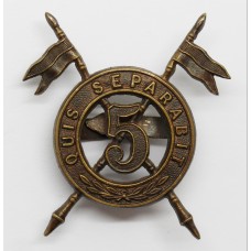5th (Royal Irish) Lancers Officer's Service Dress Cap Badge