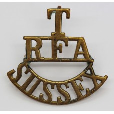 Royal Field Artillery Sussex Territorials (T/R.F.A./SUSSEX) Shoulder Title