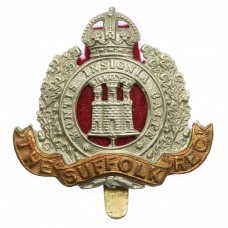 Suffolk Regiment Cap Badge - King's Crown