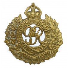 George VI Royal Canadian Engineers Cap Badge
