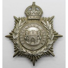 Northampton Borough Police Helmet Plate - King's Crown