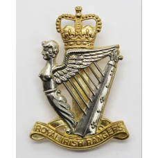 Royal Irish Rangers Bi-Metal Cap Badge - Queen's Crown