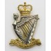 Royal Irish Rangers Bi-Metal Cap Badge - Queen's Crown