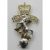 Rare Royal Electrical & Mechanical Engineers (R.E.M.E.) One Piece Anodised (Staybrite) Cap Badge 