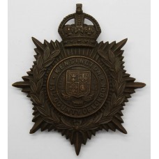 13th County of London Bn. (Kensington) London Regiment Helmet Plate - King's Crown