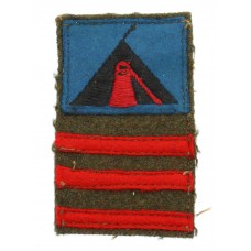 WW2 59th (Staffordshire) Division 197th Brigade Battle Dress Combination Formation Sign Insignia