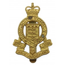 Royal Canadian Ordnance Corps Cap Badge - Queen's Crown