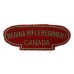 Canadian Regina Rifle Regiment (REGINA RIFLE REGIMENT/CANADA) Cloth Shoulder Title