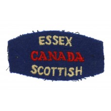 Canadian Essex Scottish (ESSEX/CANADA/SCOTTISH) Cloth Shoulder Title