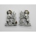 Pair of Warwickshire Constabulary Collar Badges