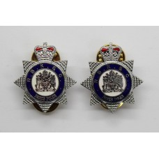 Pair of Royal Borough of Kensington & Chelsea Parks Police Enamelled Collar Badges