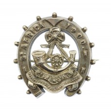 Boer War Yorkshire Light Infantry 1901 Hallmarked Silver Horseshoe Sweetheart Brooch