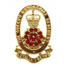 Queen's Lancashire Regiment Metal & Enamel Cap Badge