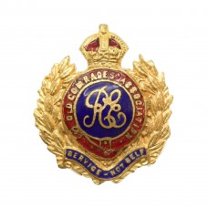 Royal Engineers Old Comrades Association Enamelled Lapel Badge - King's Crown
