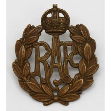 Royal Air Force (R.A.F.) Cap Badge - King's Crown