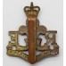 Royal Monmouthshire Royal Engineers Bi-metal Cap Badge - Queen's Crown