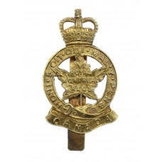 Canadian Royal Montreal Regiment Cap Badge - Queen's Crown