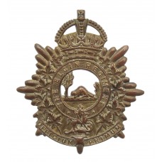 Canadian The Elgin Regiment Cap Badge - King's Crown