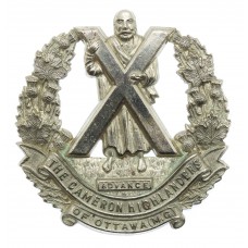 Canadian The Cameron Highlanders of Ottawa (M.G.) Cap Badge