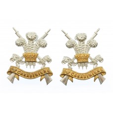 Pair of 3rd Carabiniers Officer's Collar Badges