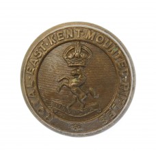 Royal East Kent Mounted Rifles Officer's Button - KIng's Crown (25mm)