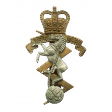 Royal Electrical & Mechanical Engineers (R.E.M.E.) Bi-metal Cap Badge - Queen's Crown